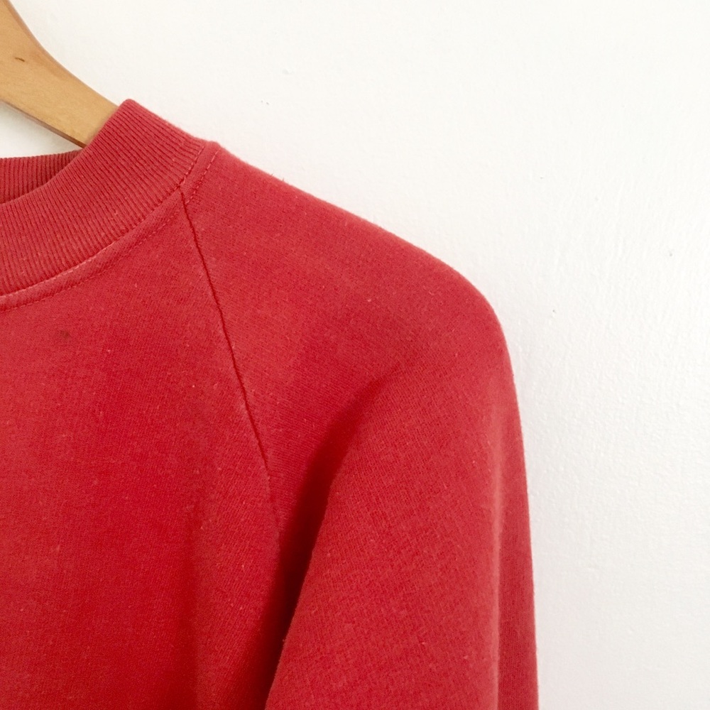 Vintage Hadway Faded Red Sweatshirt - Picture 4 of 6